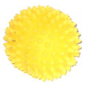 Žaislas kamuolys spygliuotas geltonas 7cm